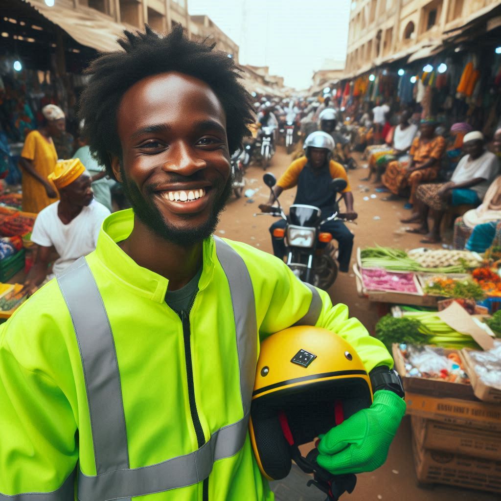 Happy motorist